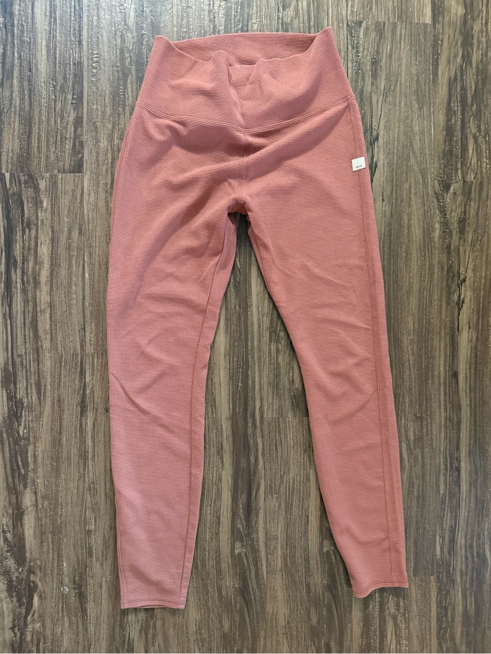 Vuori Waffle knit High-Waist Leggings - Rose